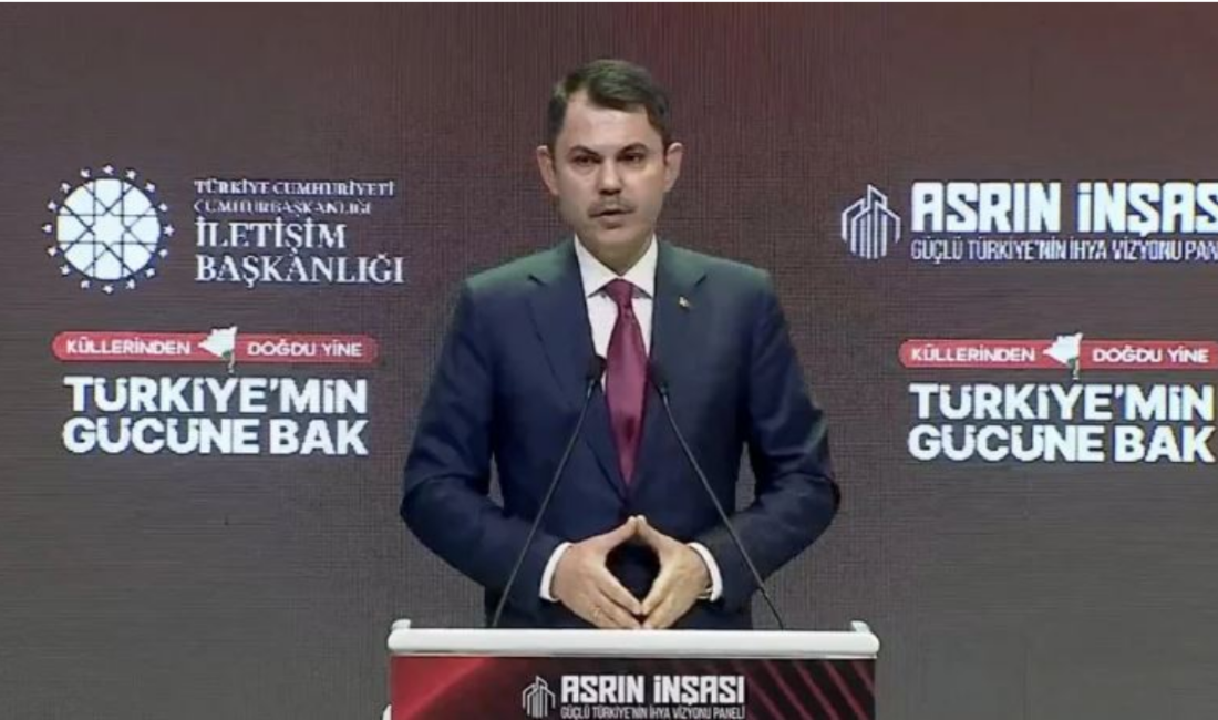 Bakan Murat Kurum, deprem sonrası yürütülen yeniden inşa çalışmalarına yönelik