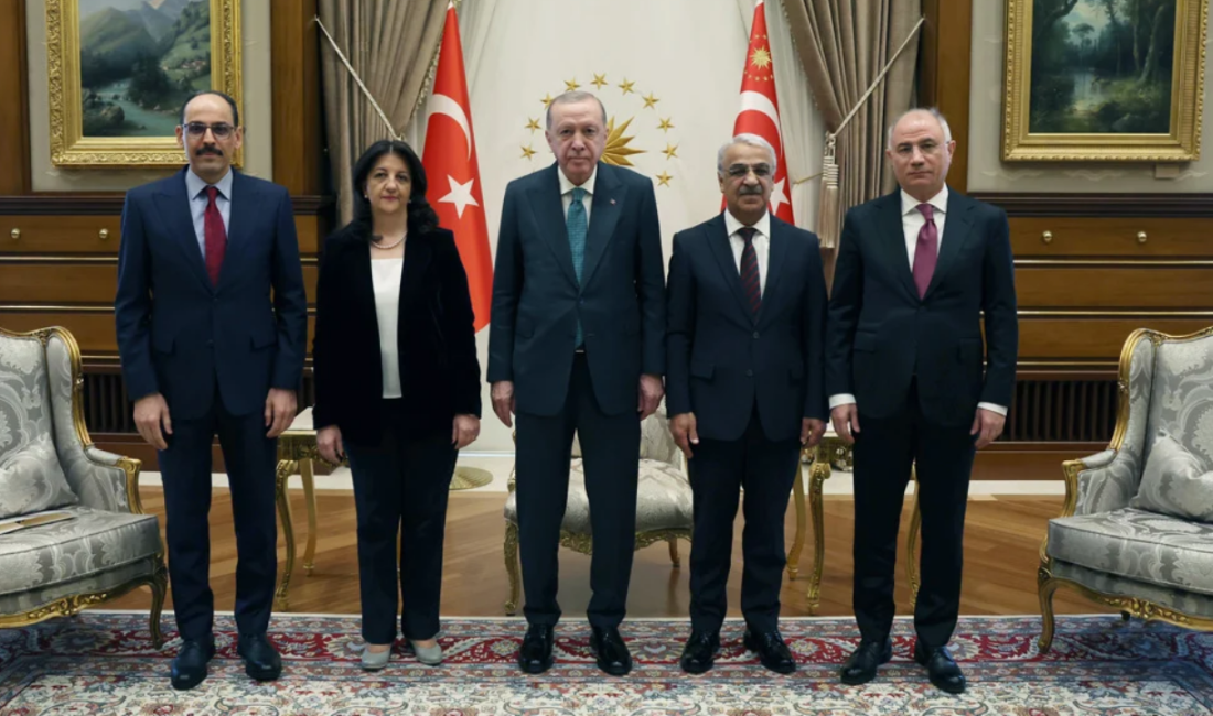 Cumhurbaşkanı Recep Tayyip Erdoğan, DEM Parti İmralı Heyeti üyeleri Pervin