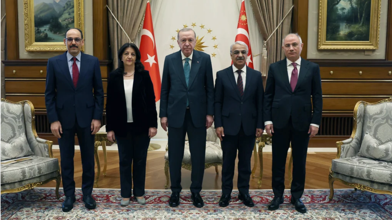 Cumhurbaşkanı Recep Tayyip Erdoğan, DEM Parti İmralı Heyeti üyeleri Pervin