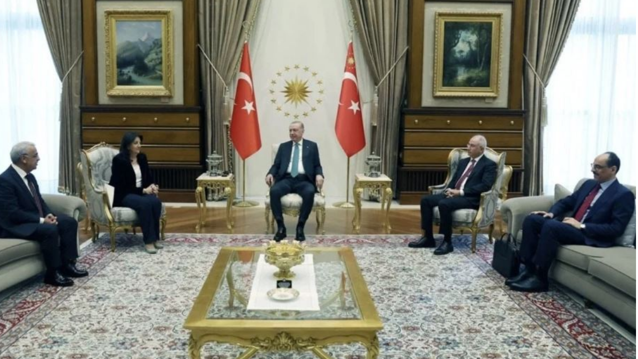 DEM Parti’nin İmralı heyeti Cumhurbaşkanı Recep Tayyip Erdoğan’ı Beştepe’de ziyaret