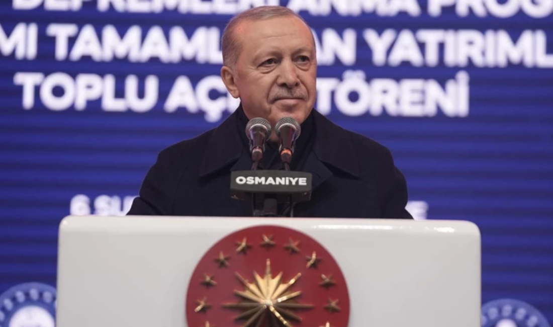 Cumhurbaşkanı Erdoğan, 6 Şubat depremlerinin üçüncü yılında Osmaniye’de yaptığı konuşmada