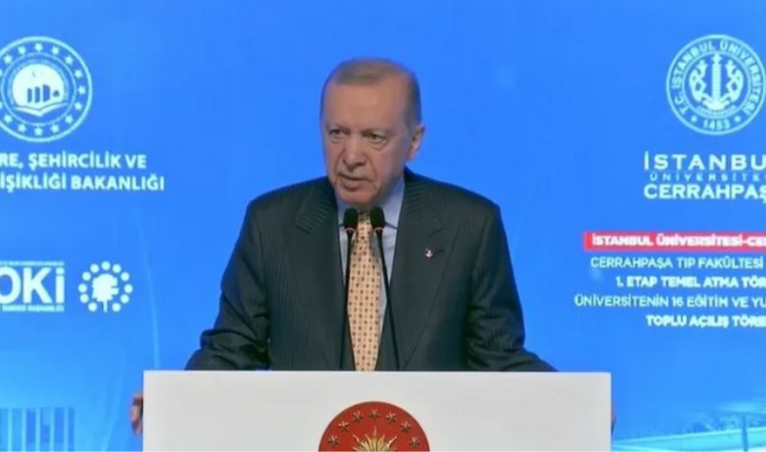 Cumhurbaşkanı Recep Tayyip Erdoğan, İstanbul'da Cerrahpaşa Tıp Fakültesi Hastanesi'nin 1.