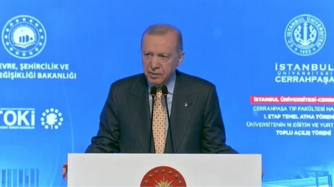 Cumhurbaşkanı Recep Tayyip Erdoğan, İstanbul'da Cerrahpaşa Tıp Fakültesi Hastanesi'nin 1.