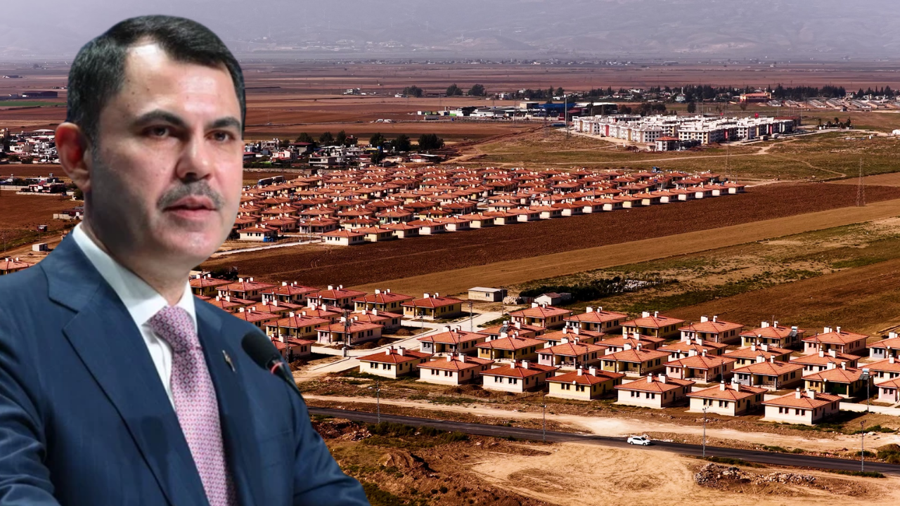 Murat Kurum, Hatay’ın Kumlu ilçesinde kurulan Türkiye’nin ilk kırsal uydu