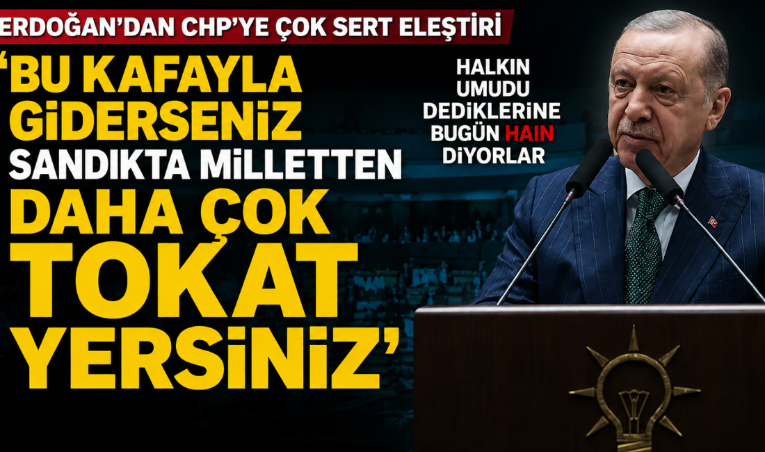 Cumhurbaşkanı Erdoğan, partisinin grup toplantısında CHP'ye yönelik sert eleştirilerde bulunarak,
