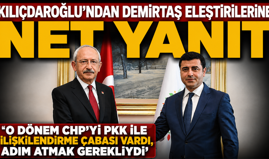 Kılıçdaroğlu'ndan Demirtaş eleştirilerine net yanıt: "O dönem CHP'yi PKK ile