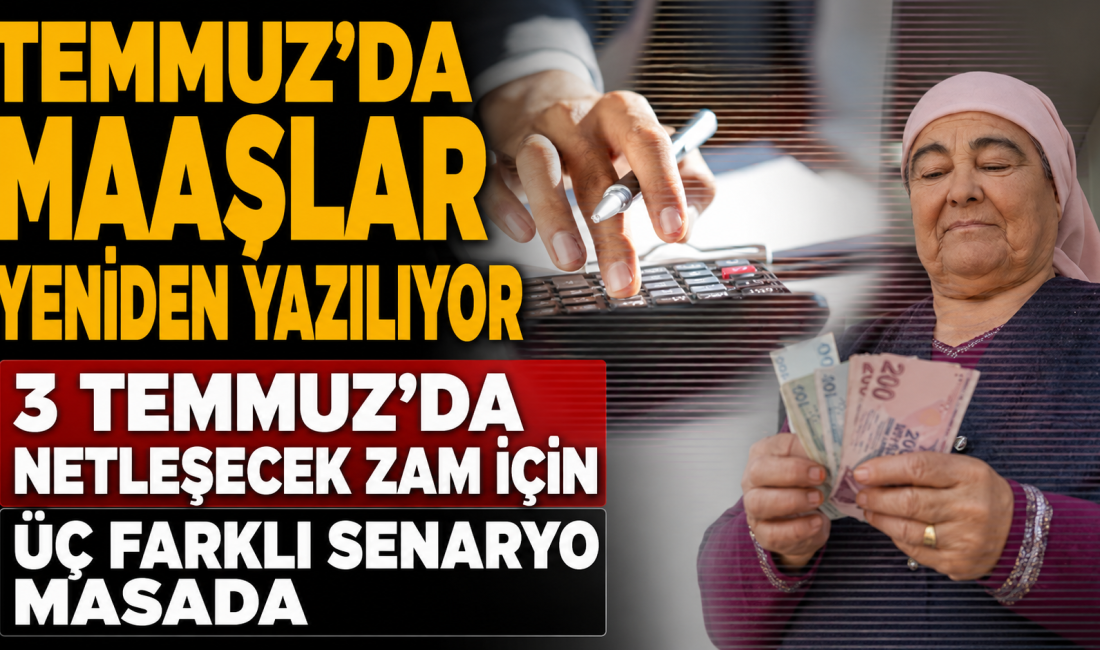 Milyonlarca memur ve emekli, 3 Temmuz’da açıklanacak haziran enflasyonunu bekliyor.