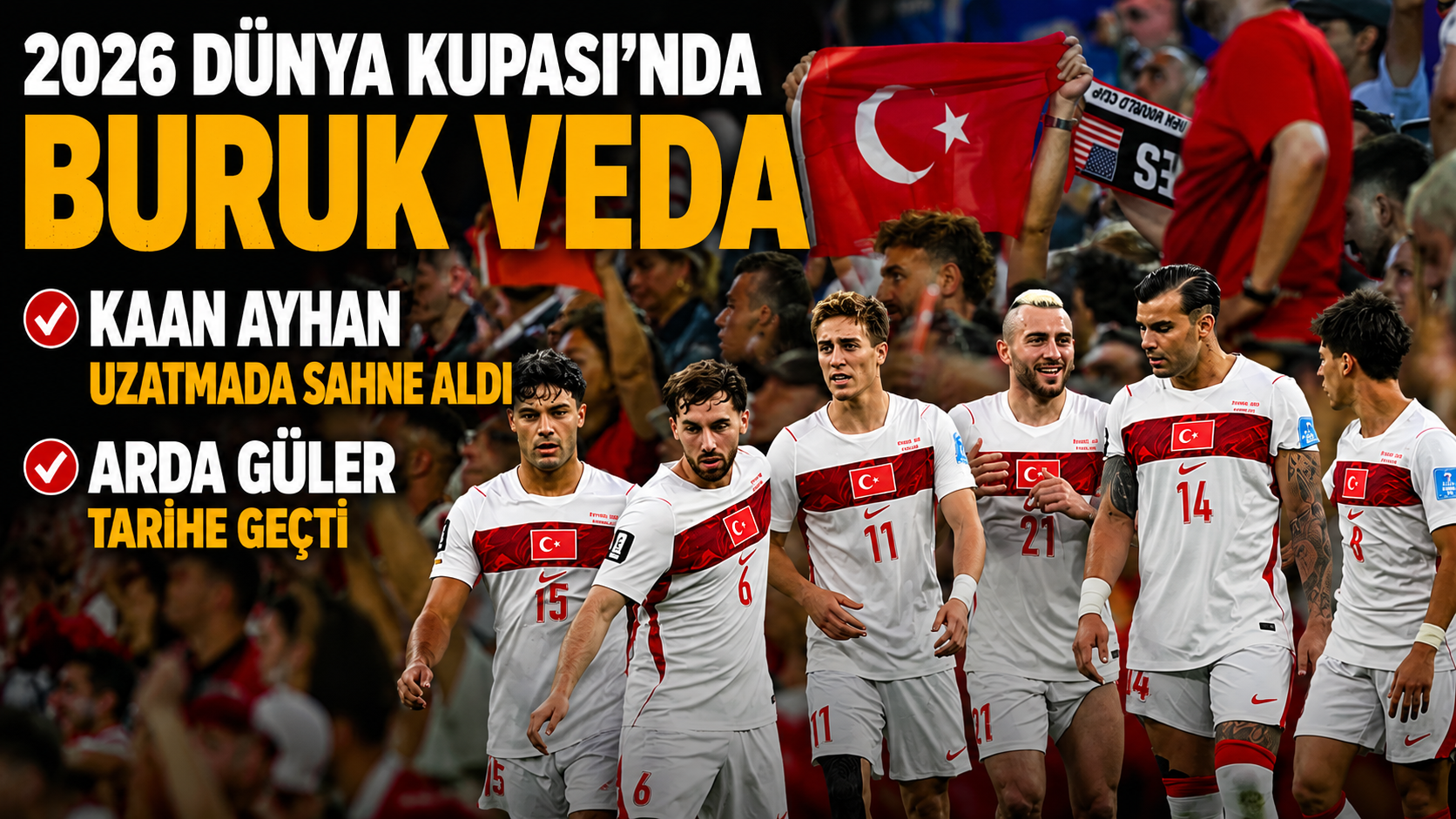 A Milli Takım, 2026 Dünya Kupası'na ABD'yi 90+8'de Kaan Ayhan'ın