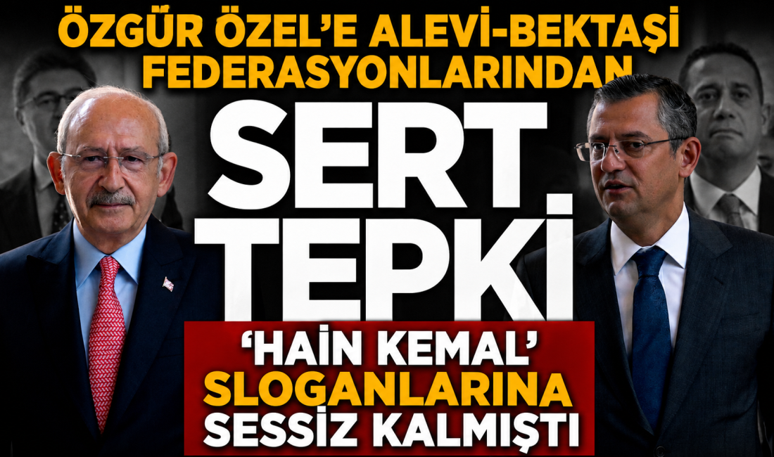 Garip Dede Cemevi'ndeki "Hain Kemal" sloganlarına sessiz kalan Özgür Özel'e