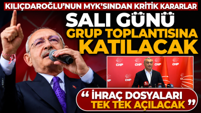 CHP Sözcüsü Müslim Sarı, Kılıçdaroğlu'nun salı günü grup toplantısına katılacağını
