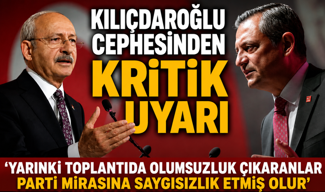 CHP Sözcüsü Müslim Sarı, yarınki kritik grup toplantısı öncesinde partililere