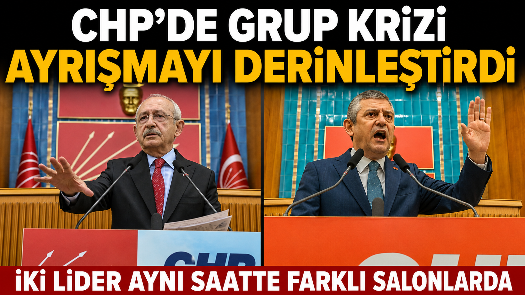CHP'de tarihi grup toplantısı öncesi tansiyon yükseldi: Kılıçdaroğlu, TBMM'ye gelmeyerek