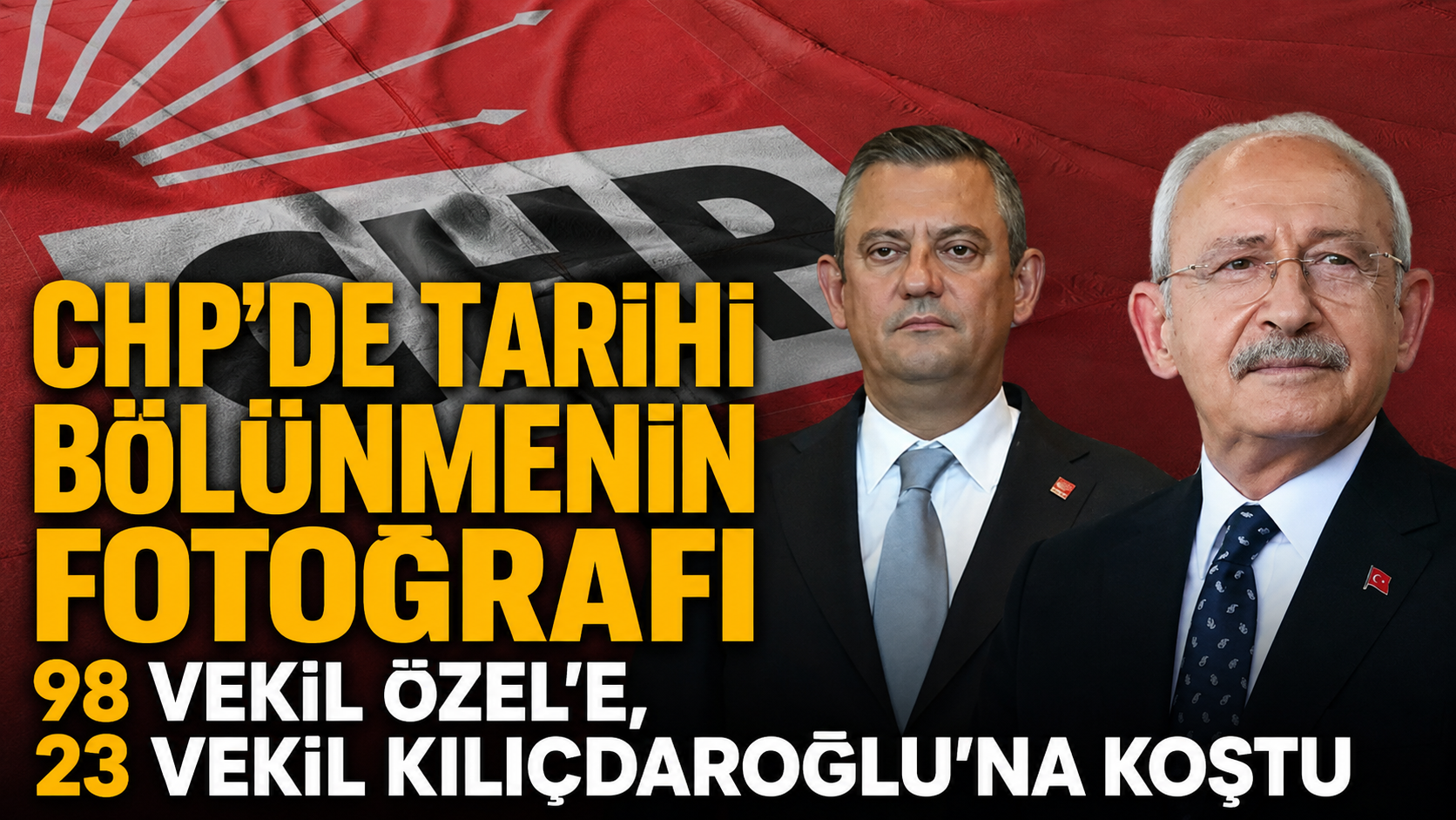 CHP'deki tarihi bölünmenin rakamları ortaya çıktı: Özgür Özel'in Meclis'teki grup