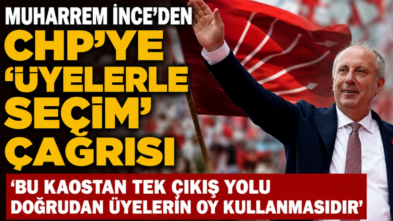 Muharrem İnce, CHP'deki yönetim krizine ilişkin "Bu kaostan tek bir