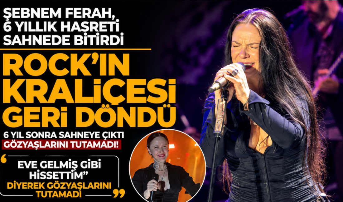 Rock müziğin güçlü sesi Şebnem Ferah, 6 yıl aradan sonra