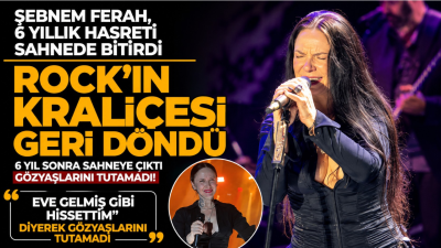 Rock müziğin güçlü sesi Şebnem Ferah, 6 yıl aradan sonra