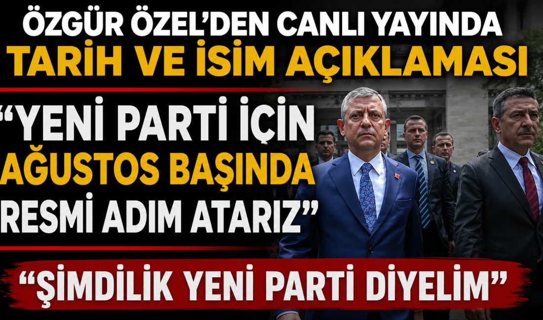 Özgür Özel, katıldığı canlı yayında yeni parti için ilk kez