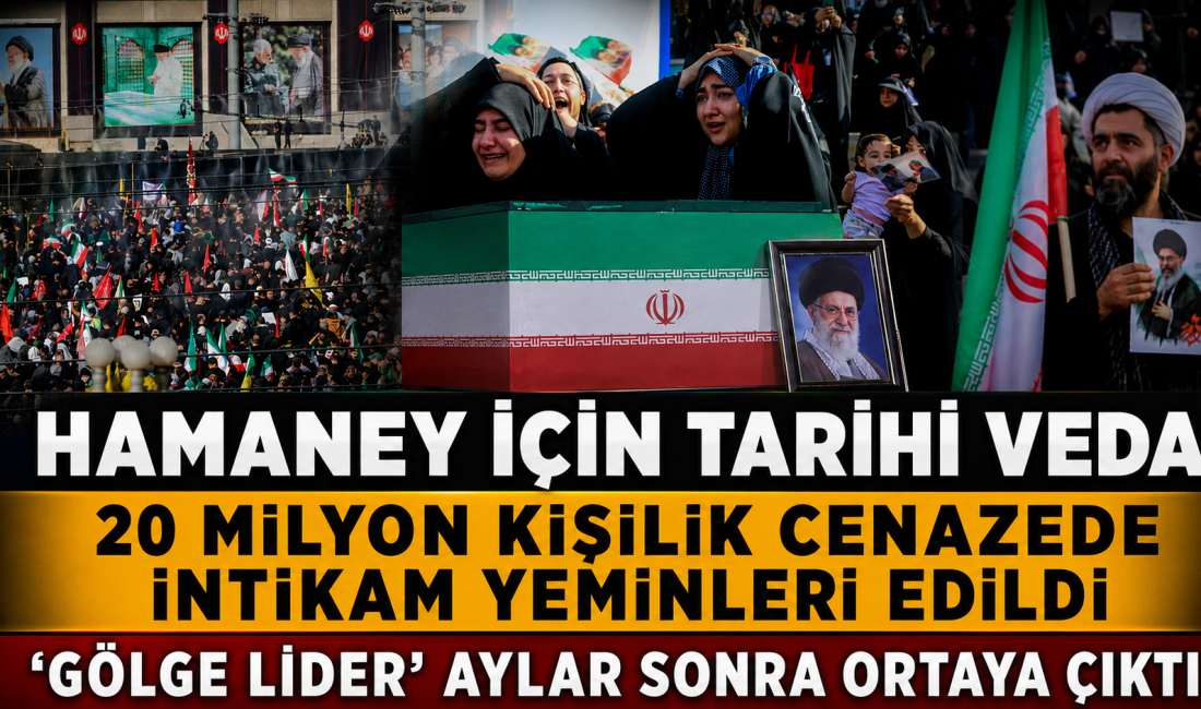 İran'da Hamaney için düzenlenen ve 20 milyon kişinin katıldığı cenaze