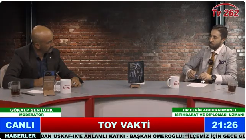 TOY VAKTİ programımızın bu haftaki konuğu, İstihbarat ve Diplomasi Uzmanı