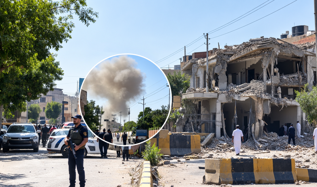 Pakistan'ın kuzeybatısındaki Hayber Pahtunhva eyaletinin Kohat kentinde, polis yerleşkesi içindeki