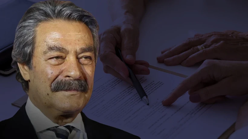 Türk sinemasının efsanevi ismi Kadir İnanır'ın 2022 yılında noter huzurunda
