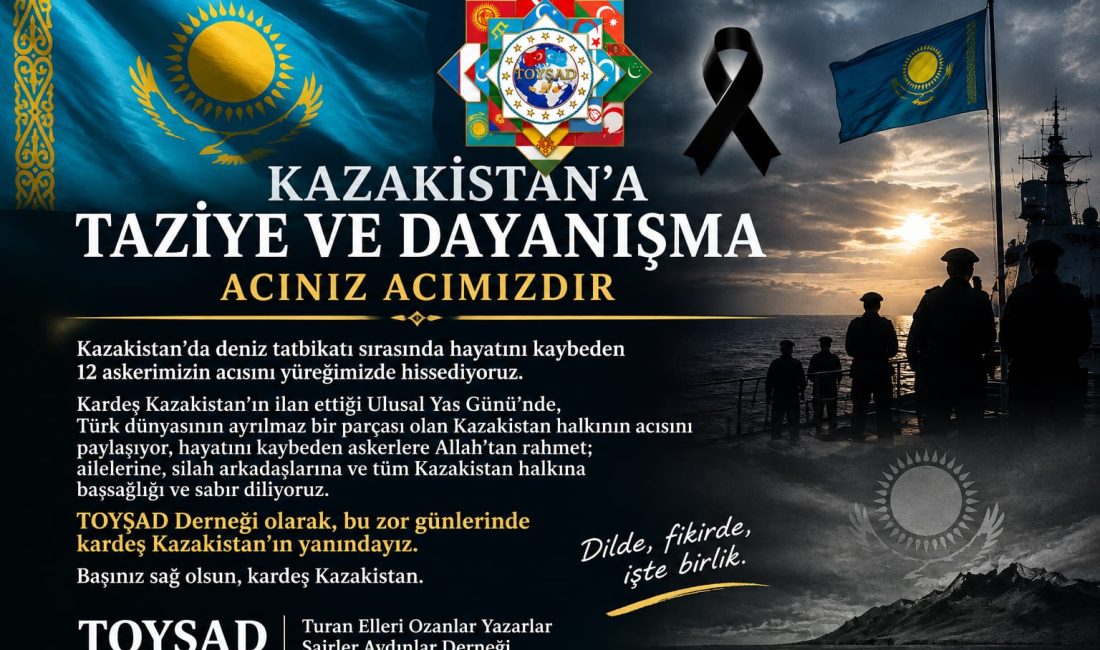 Kazakistan’da deniz tatbikatı sırasında hayatını kaybeden 12 askerimizin acısını yüreğimizde