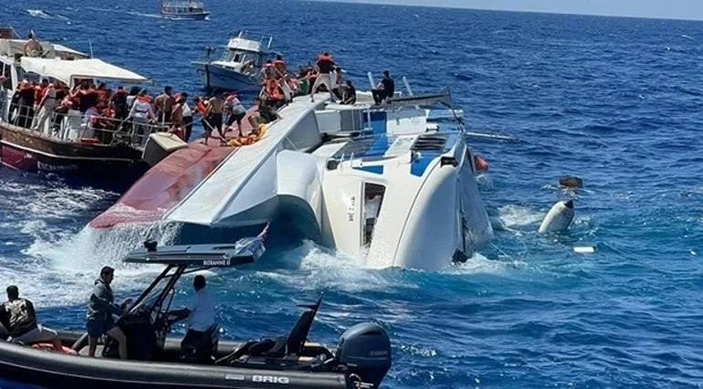 Cumhurbaşkanı Yardımcısı Cevdet Yılmaz, 30 Ağustos’ta Girne açıklarında alabora olan