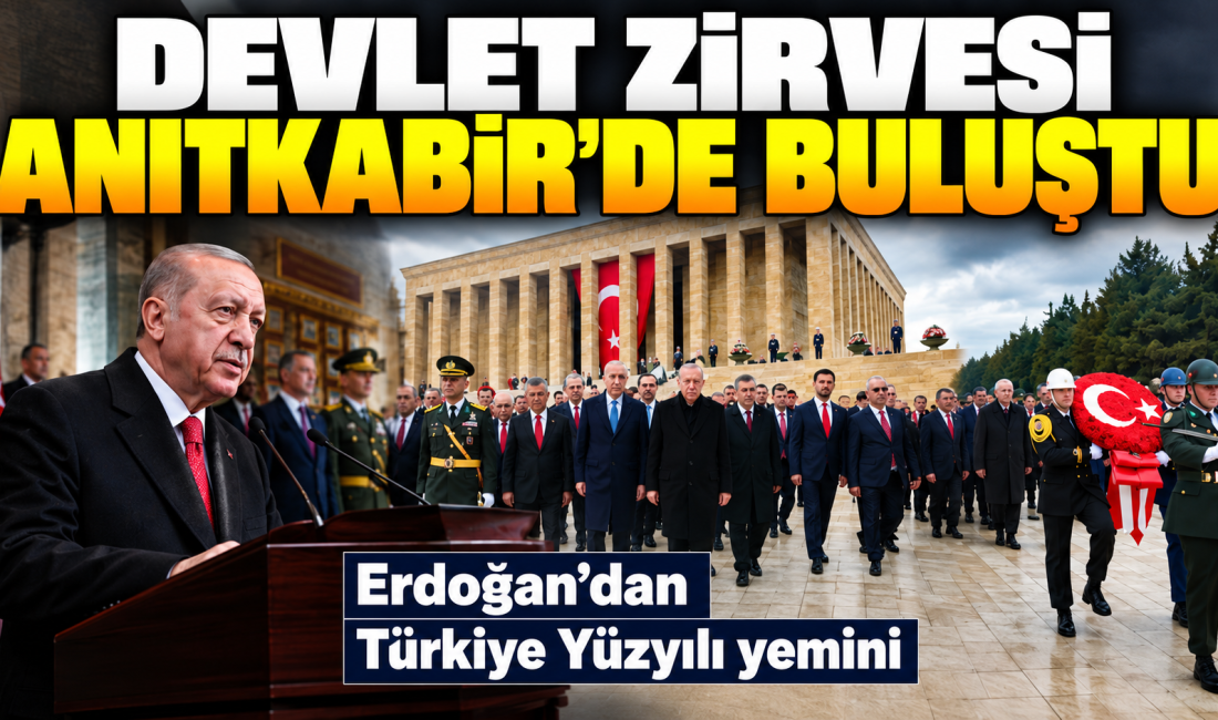 Cumhuriyet'in 103. kuruluş yıl dönümünde devletin zirvesi Anıtkabir'de bir araya