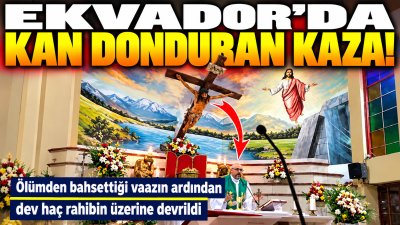Ekvador'un Guayaquil kentinde, canlı yayınlanan ayin sırasında rahip Patricio Alfredo
