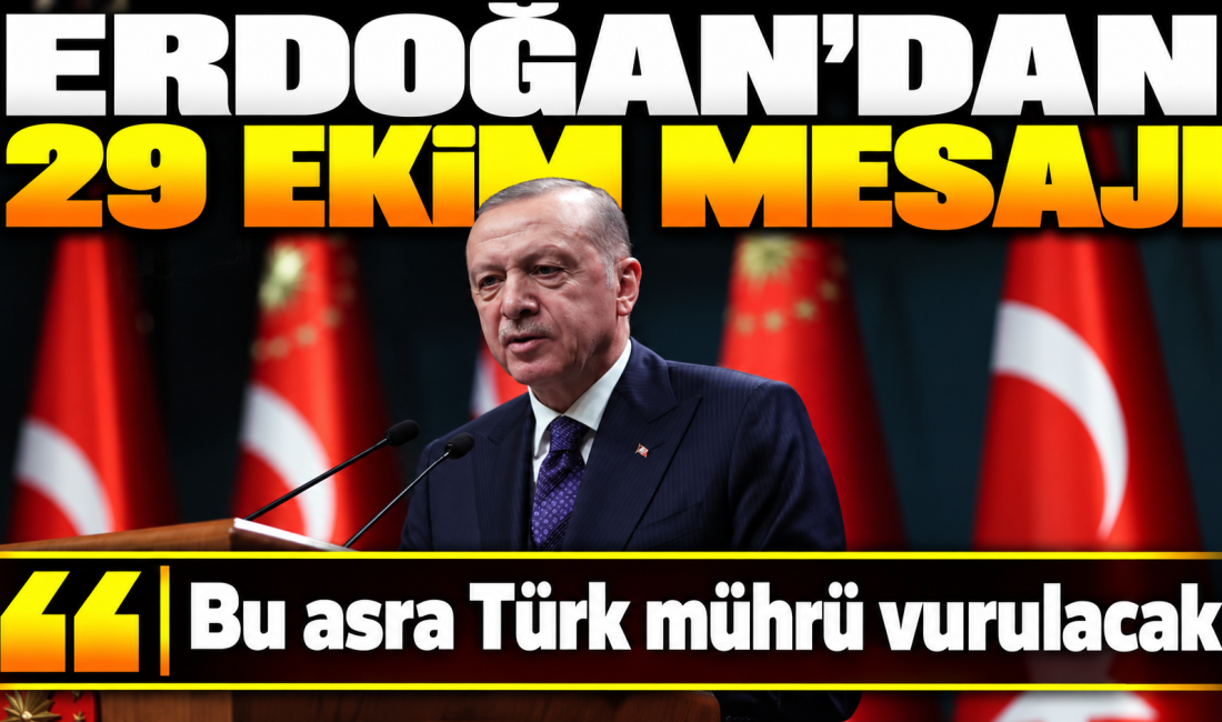 Cumhurbaşkanı Recep Tayyip Erdoğan, Cumhuriyet'in 103. kuruluş yıl dönümünde yayımladığı