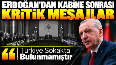 Cumhurbaşkanı Recep Tayyip Erdoğan, Kabine Toplantısı sonrası yaptığı açıklamada ekonomi,