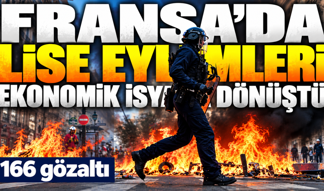 Fransa'da eylül ayında eğitim koşullarının iyileştirilmesi talebiyle başlayan lise eylemleri,