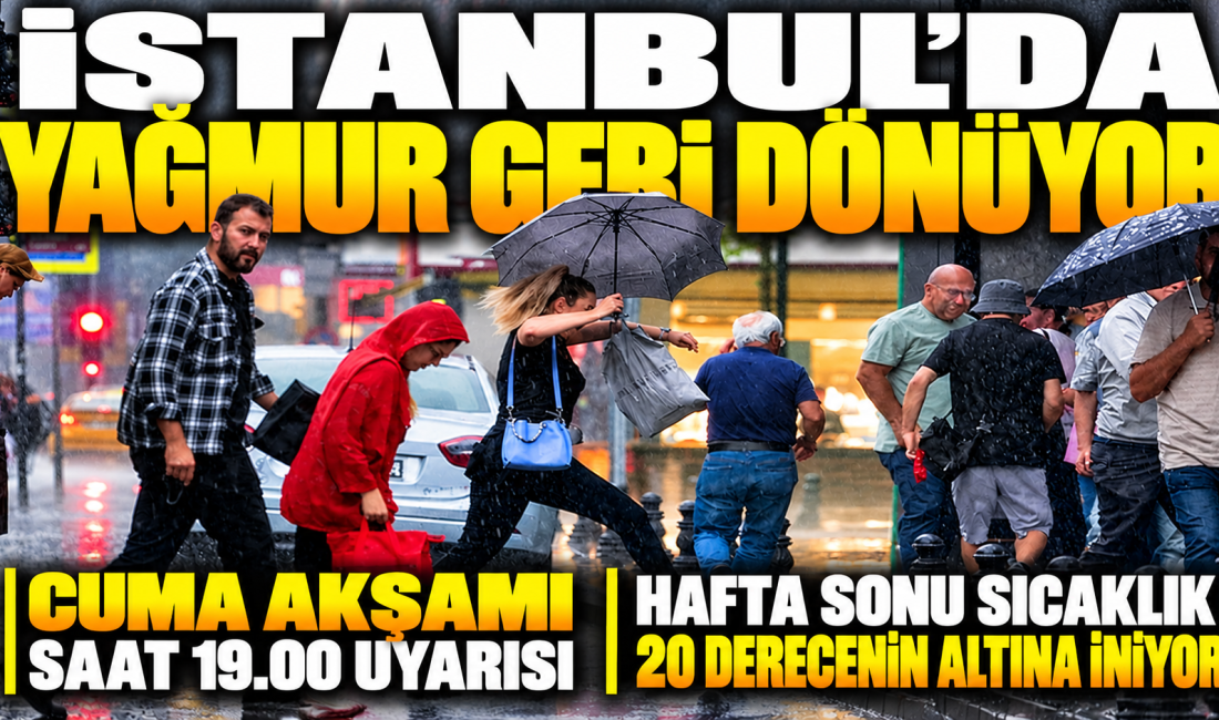 Meteoroloji Genel Müdürlüğü ve AKOM'un son tahminlerine göre İstanbul'da 23