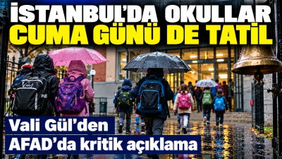 İstanbul Valisi Davut Gül, kent genelinde etkili olan sağanak yağış