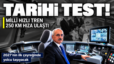 Ulaştırma ve Altyapı Bakanı Abdulkadir Uraloğlu, TÜRASAŞ tarafından geliştirilen milli