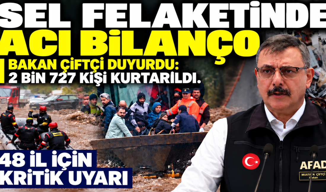 İçişleri Bakanı Mustafa Çiftçi, İstanbul'da etkili olan sel felaketine ilişkin