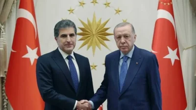 Irak Kürt Bölgesel Yönetimi (IKBY) Başkanı Neçirvan Barzani, "Terörsüz Türkiye"